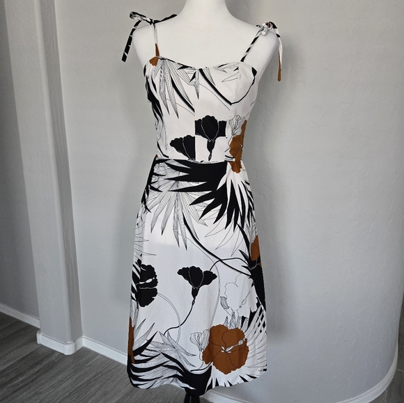 Vintage 60s McInerny Hawaiian Sun Dress by Sidney Tie Spaghetti Strap Sz XS - Picture 12 of 12